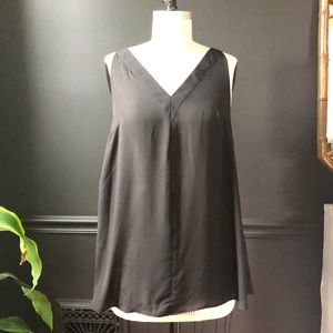 Black Chiffon Maternity Top